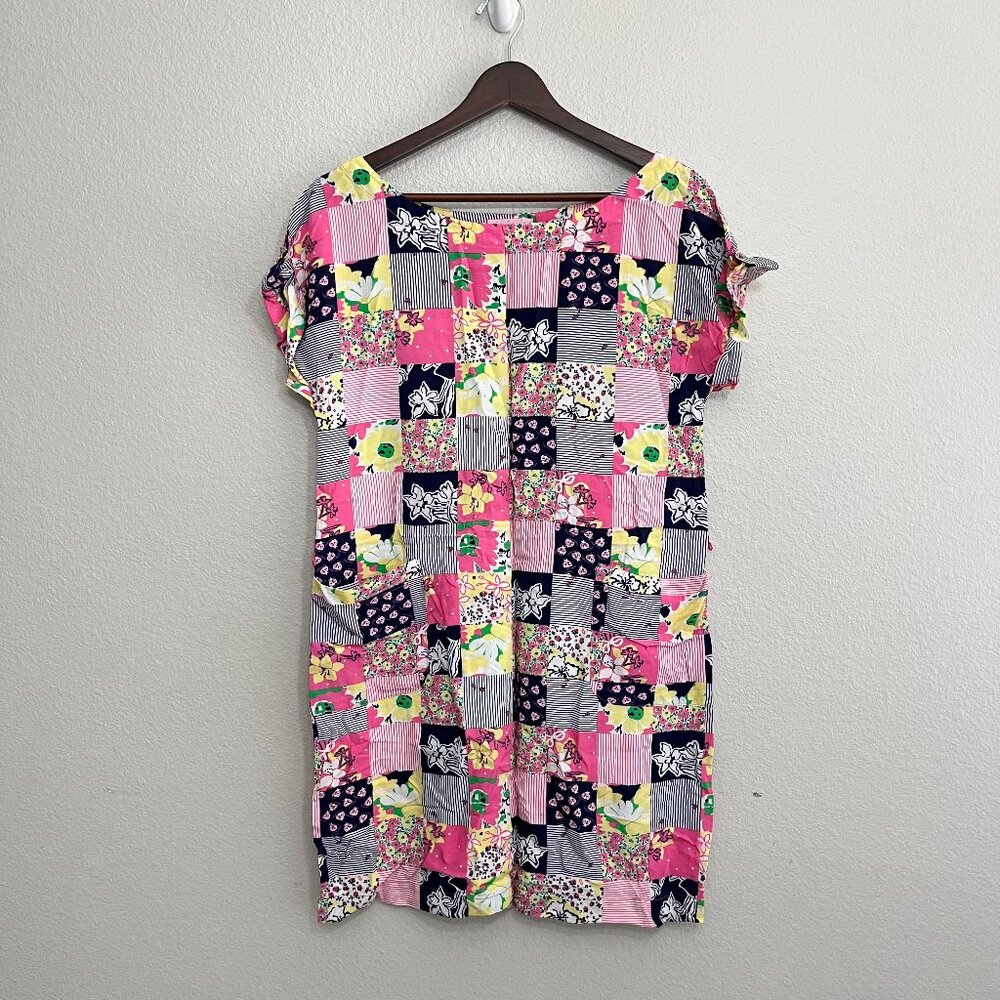 Lilly Pulitzer Rae Patchwork Mini Shift Dress Size Small Women's